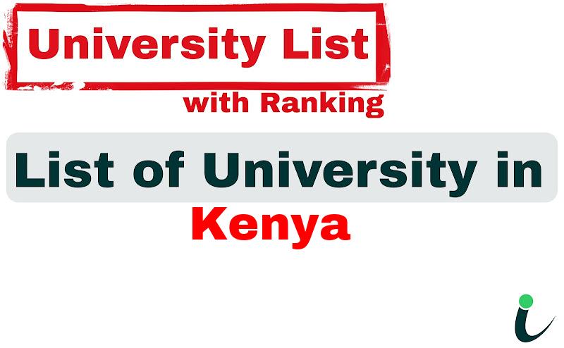 Kenya all university ranking and list